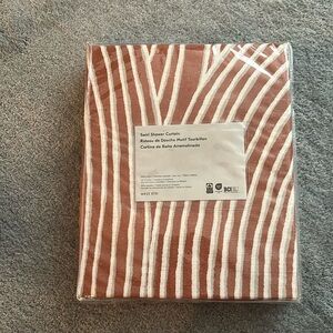 NWT West Elm Swirl Shower Curtain